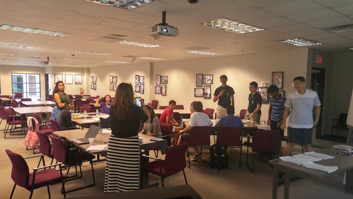 SFHS advisers and members meet during the summer at Forsyth County offices for planning and officer training.